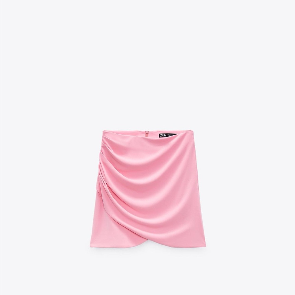 Zara draped mini skirt